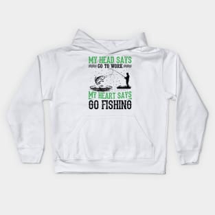 Go Fishing Kids Hoodie